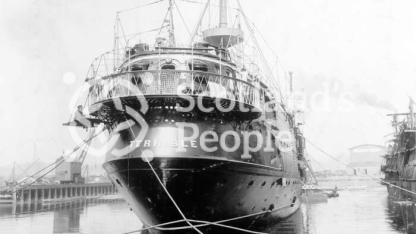 HMS Terrible, view of the stern and name, 1895 HMS Terrible, view of the stern and name, 1895