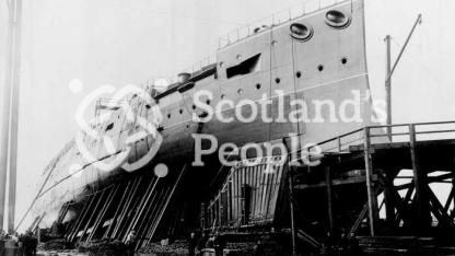 HMS Jupiter, view of the starboard-side under construction, 1894 HMS Jupiter, view of the starboard-side under construction, 1894