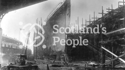 The SS City of New York in John Brown & Co's Shipyard, Clydebank, 1888 The SS City of New York in John Brown & Co's Shipyard, Clydebank, 1888