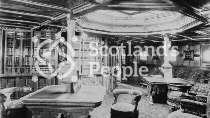 The library of the ocean liner, SS City of New York, 1888 The library of the ocean liner, SS City of New York, 1888