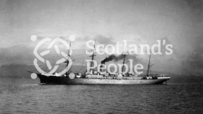 The Red Star Line ocean liner SS Friesland under steam, 1889 The Red Star Line ocean liner SS Friesland under steam, 1889