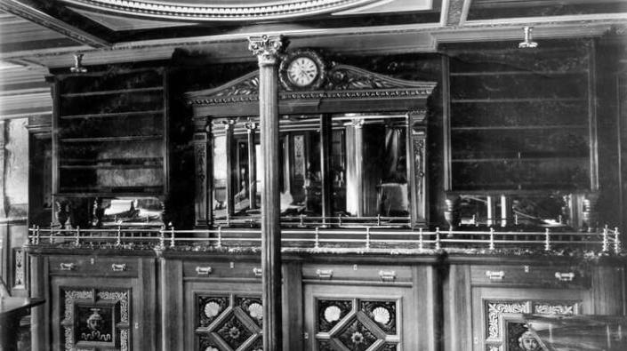 Sideboard on the SS Friesland, 1889