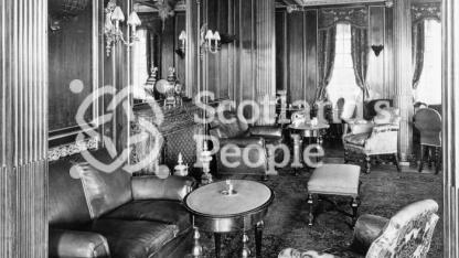 Blue Star Line ocean liner SS Avila Star: Smoking Room, Promenade Deck Blue Star Line ocean liner SS Avila Star: Smoking Room, Promenade Deck