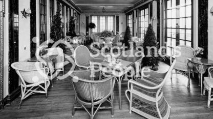 Blue Star Line ocean liner SS Avila Star: Verandah Café or Garden Lounge, Promenade Deck Blue Star Line ocean liner SS Avila Star: Verandah Café or Garden Lounge, Promenade Deck