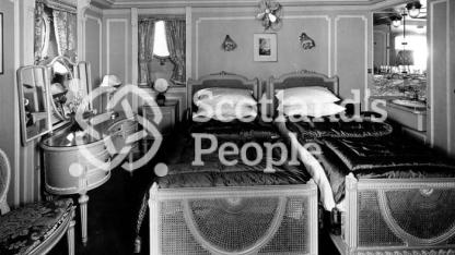 Blue Star Line ocean liner SS Avila Star: en-suite room: bedroom Blue Star Line ocean liner SS Avila Star: en-suite room: bedroom