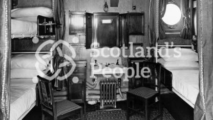 Cabin No. 103 (3 Berth) on \"A\" Deck of Canadian Pacific Line liner SS Duchess of Bedford, 1928 Cabin No. 103 (3 Berth) on \"A\" Deck of Canadian Pacific Line liner SS Duchess of Bedford, 1928