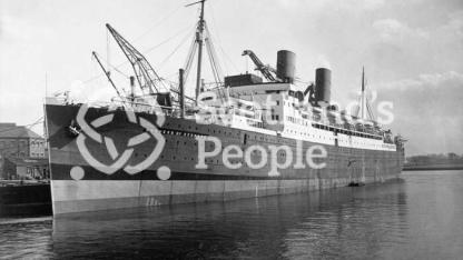 Canadian Pacific Line liner SS Duchess of Bedford in basin showing the port side, 1928 Canadian Pacific Line liner SS Duchess of Bedford in basin showing the port side, 1928