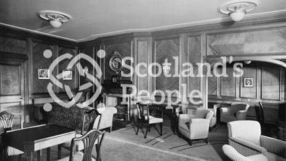 Cabin Drawing Room \"A\" Deck looking forward on the Canadian Pacific Line liners SS Montcalm & SS Montclare Cabin Drawing Room \"A\" Deck looking forward on the Canadian Pacific Line liners SS Montcalm & SS Montclare