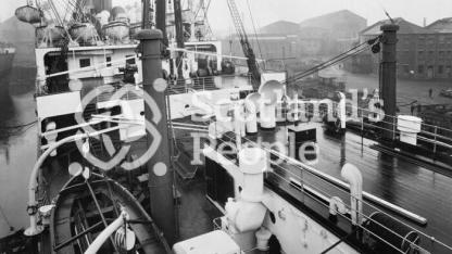 A and B Decks aft from the Docking Bridge on the Canadian Pacific Line liners SS Montcalm & SS Montclare A and B Decks aft from the Docking Bridge on the Canadian Pacific Line liners SS Montcalm & SS Montclare