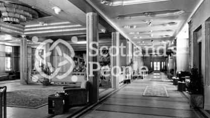 The Main Entrance and the Mall on the Lounge Deck of the Canadian Pacific Line ocean liner the RMS Empress of Britain The Main Entrance and the Mall on the Lounge Deck of the Canadian Pacific Line ocean liner the RMS Empress of Britain