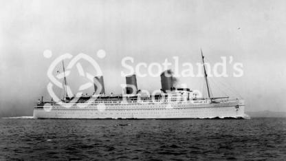 The Canadian Pacific Line ocean liner the RMS Empress of Britain on trial off Arran The Canadian Pacific Line ocean liner the RMS Empress of Britain on trial off Arran