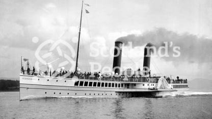 Paddle steamer 'Glen Sannox', c 1892 Paddle steamer 'Glen Sannox', c 1892