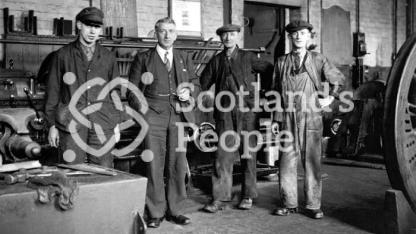 Railway machine shop at Carstairs, 1943 Railway machine shop at Carstairs, 1943