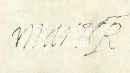 Signature of Mary Queen of Scots Signature of Mary Queen of Scots