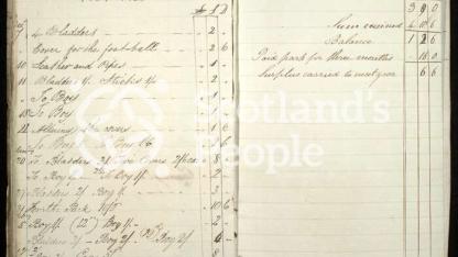 List of expenses of the Foot-Ball club in Edinburgh, 1824-1825 List of expenses of the Foot-Ball club in Edinburgh, 1824-1825