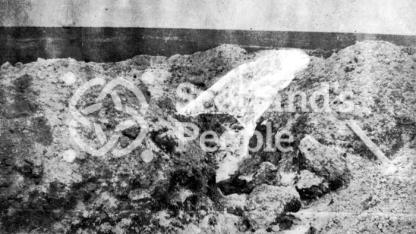 Buried trench, German second line, near Montauban, Somme battlefield, 1916 Buried trench, German second line, near Montauban, Somme battlefield, 1916