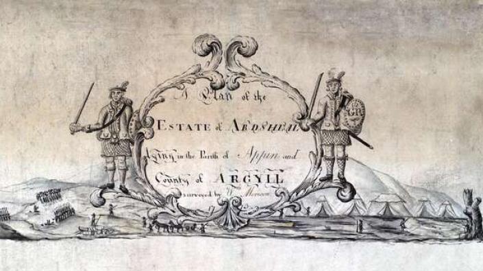 Highlanders Title from plan of Ardsheal, 1773