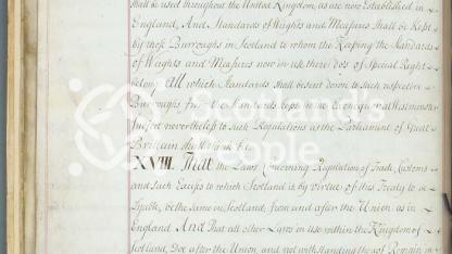 Articles of the Act of Union 1707 Articles of the Act of Union 1707
