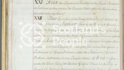 Articles of the Act of Union 1707 Articles of the Act of Union 1707