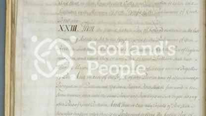 Articles of the Act of Union 1707 Articles of the Act of Union 1707