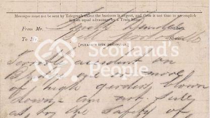 Tay Bridge disaster telegram Tay Bridge disaster telegram