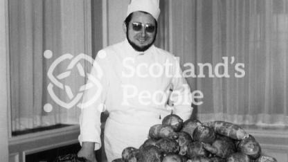 Chef with Haggises at Gleneagles Hotel Chef with Haggises at Gleneagles Hotel