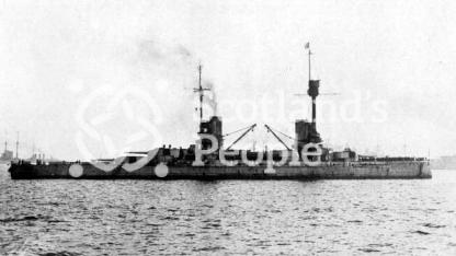 Postcard entitled \"The Armistice Meeting\" at Scapa Flow 1918 depicting a \"Kaiser\" Class German Battleship Postcard entitled \"The Armistice Meeting\" at Scapa Flow 1918 depicting a \"Kaiser\" Class German Battleship