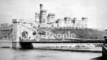 A mid-Victorian view of inverness castle and bridge A mid-Victorian view of inverness castle and bridge