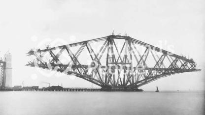 Forth Bridge construction Forth Bridge construction