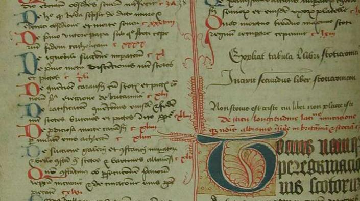 Scotichronicon manuscript