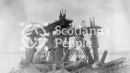 Forth Bridge construction Forth Bridge construction