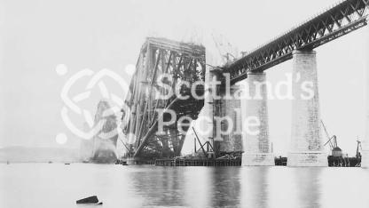 Forth Bridge construction Forth Bridge construction
