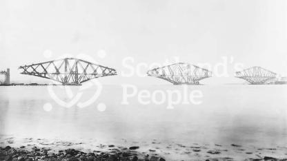 Forth Bridge construction Forth Bridge construction