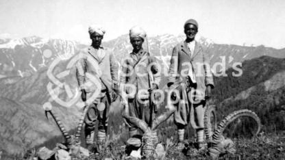 Indian men on a hunting trip Indian men on a hunting trip