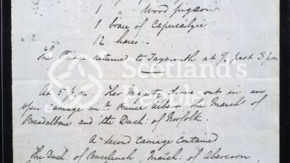 Account of Prince Albert's day of shooting in the Highlands Account of Prince Albert's day of shooting in the Highlands