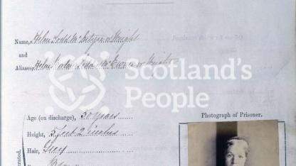 Greenock Prison - particulars of prisoner Greenock Prison - particulars of prisoner