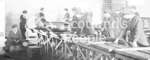 Cordite inspection room HM Factory Gretna 1918 Cordite inspection room HM Factory Gretna 1918