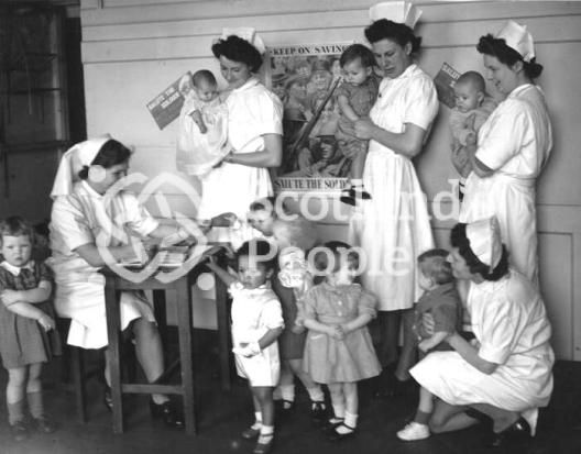 Wartime savings bank opens in the nursery 1939-1945 Wartime savings bank opens in the nursery 1939-1945