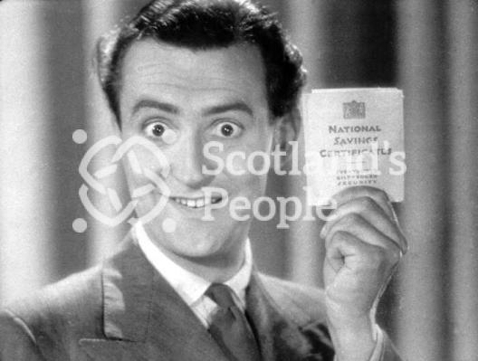 Cyril Fletcher promoting National Savings Certificates Cyril Fletcher promoting National Savings Certificates
