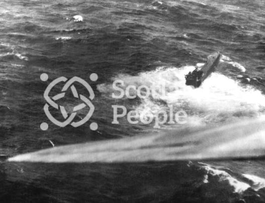 U-boat attack in transatlantic convoy 1943 U-boat attack in transatlantic convoy 1943