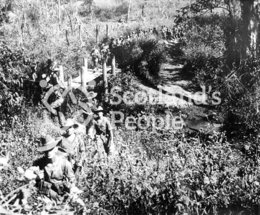 British soldiers proceeding through the jungle, 1944 British soldiers proceeding through the jungle, 1944