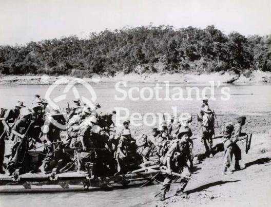 Troops crossing Chindwin River, 1944 Troops crossing Chindwin River, 1944
