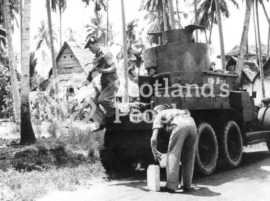 Lanchester armoured car, Far East, c 1944 Lanchester armoured car, Far East, c 1944