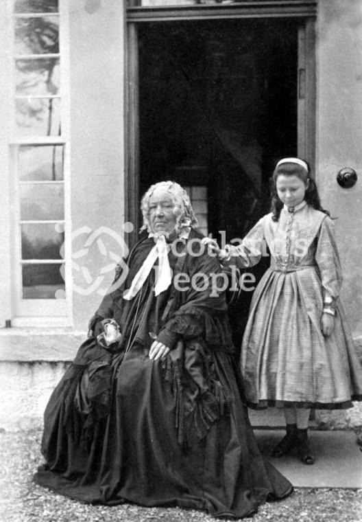 Lady and young girl, Invercreran, 1866 Lady and young girl, Invercreran, 1866