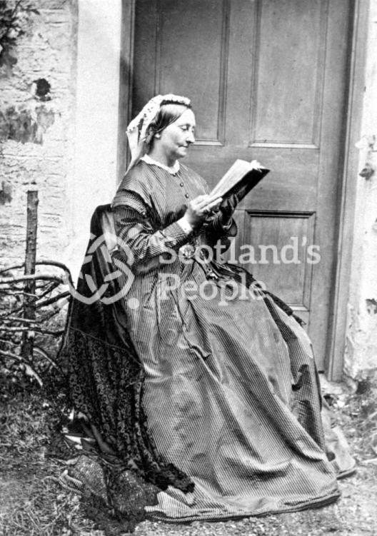 Lady reading, Invercreran, 1866 Lady reading, Invercreran, 1866