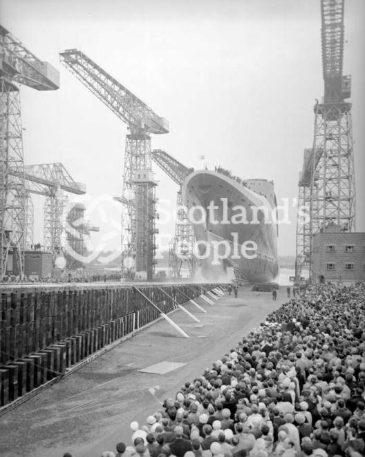 Launch of Queen Elizabeth 2, Clydebank Launch of Queen Elizabeth 2, Clydebank