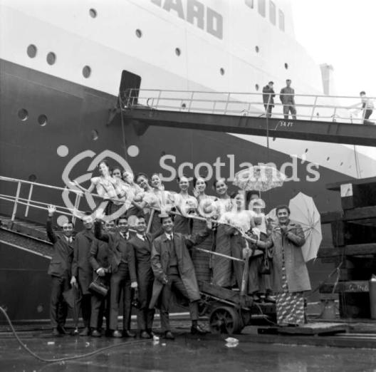 Dance troup from the Philippines visit QE2, 1968 (RMS Queen Elizabeth 2) Dance troup from the Philippines visit QE2, 1968 (RMS Queen Elizabeth 2)