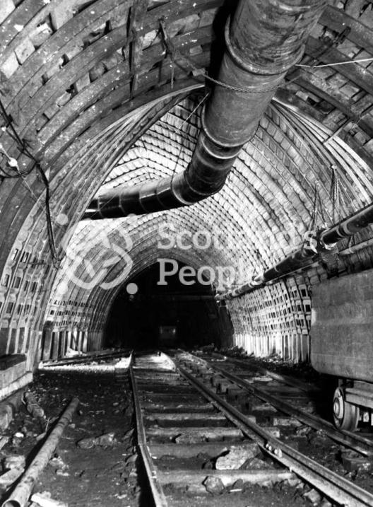 Monktonhall Colliery roadway, 1950s Monktonhall Colliery roadway, 1950s