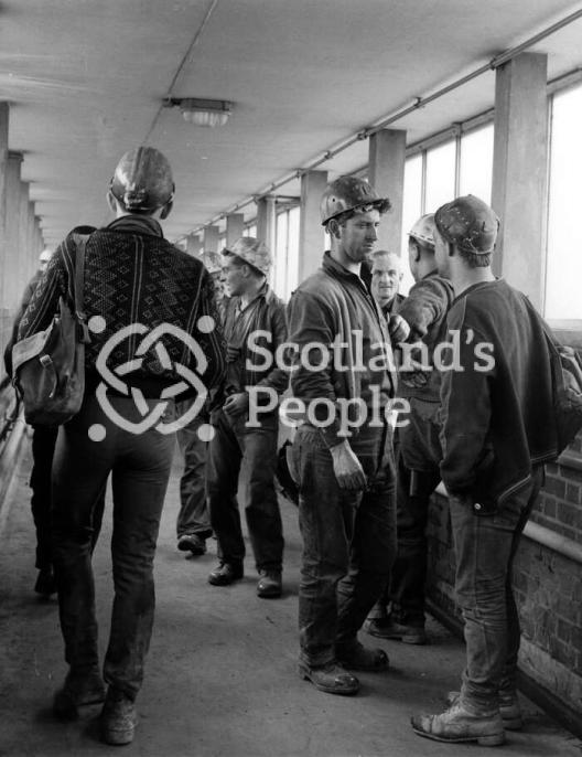 Miners at Killoch Colliery, 1960s Miners at Killoch Colliery, 1960s