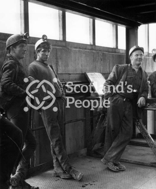 Miners at Killoch Colliery, 1960s Miners at Killoch Colliery, 1960s